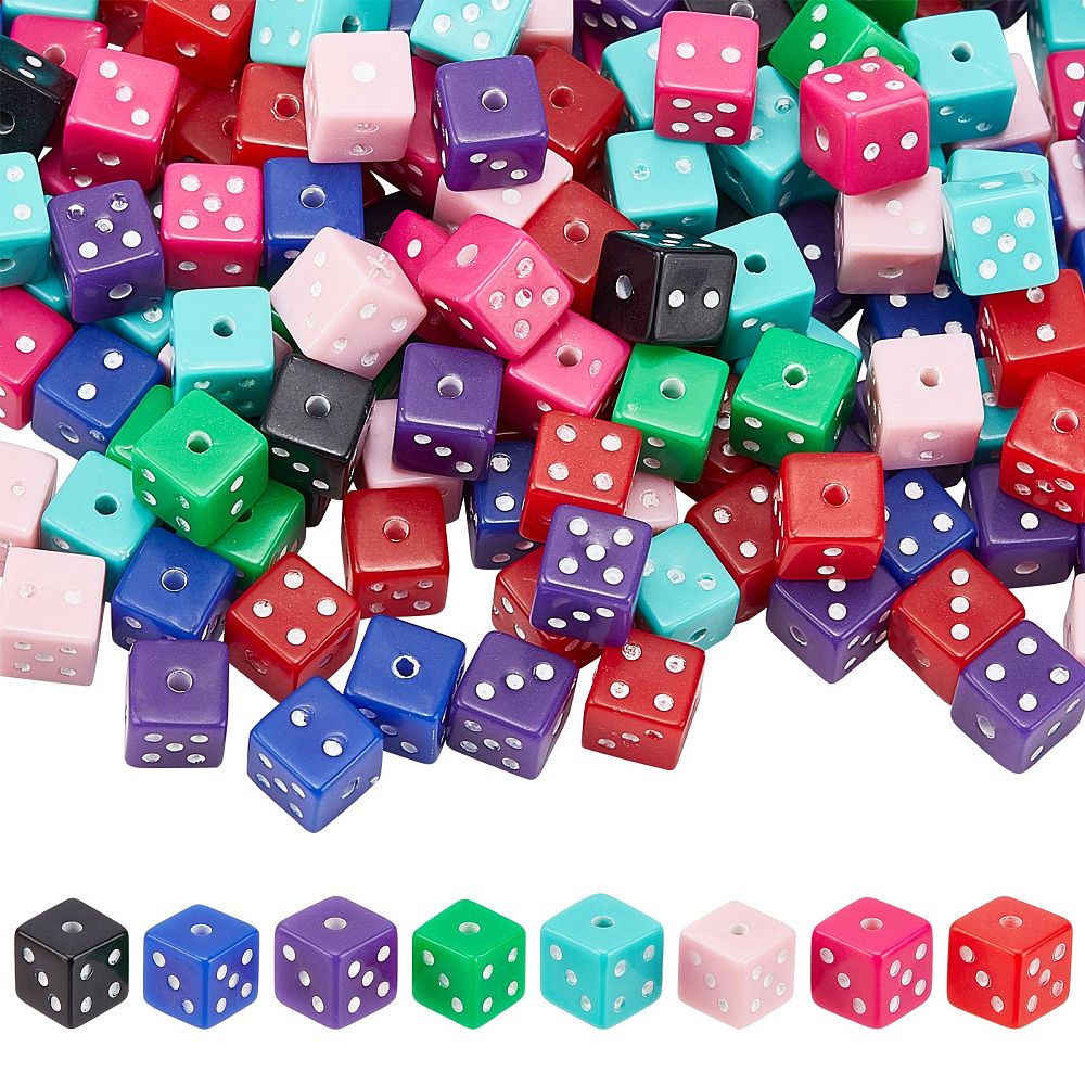 Dados beads 7.5mm (Dice)Acrilico